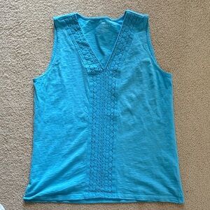 Talbots Teal Sleeveless Tank Top